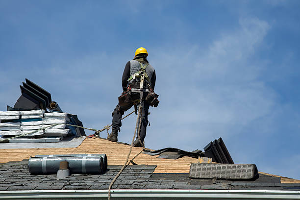 Professional Gutter Installation technician working in Orchard Hill, GA